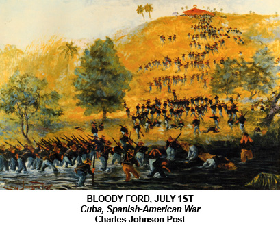 "Bloody Ford, July 1st." Cuba, Spanish-American War.  By Charles Johnson Post.
