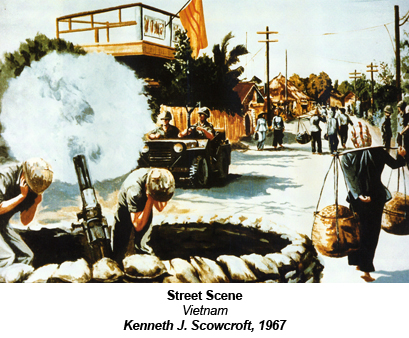 Street Scene.  Vietnam.  By Kenneth J. Scowcroft, 1967.