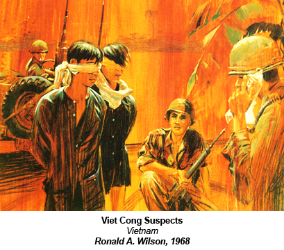 Viet Cong Suspects.  Vietnam.  By Ronald A. Wilson, 1968.