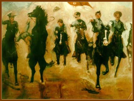 Painting, Cavalry Charge