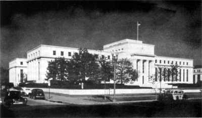 THE FEDERAL RESERVE BUILDING, WASHINGTON, D.C., where the Combined Chiefs of Staff held sessions in the Board of Governors room during the TRIDENT Conference. 
