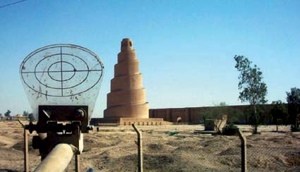 Minaret at Samarra, aka OP Insurgent. Spotters used this tower to communicate our movements and adjust fire accordingly until we prevented them from climbing it