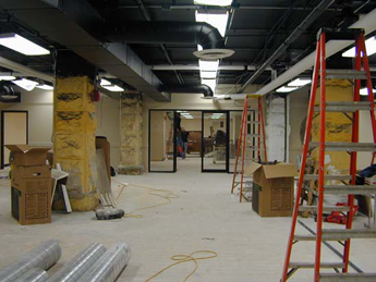 Photo: The Resource Center under construction, 21 Dec 2005.