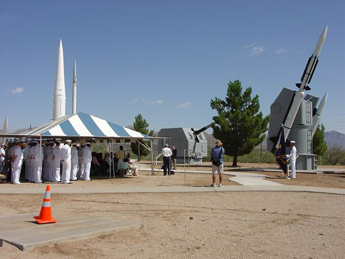 Photo: Dedication of the Navy weapons in the museum’s Missile Park. 