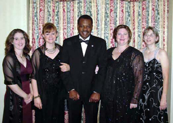 Photo: Members of the Rock Island Arsenal Museum staff at the award ceremony. Left to right: Jennifer Malone, Museum Specialist,;Jodean Rousey Murdock, Museum Specialist; William E. Johnson, Museum Curator; Jodie Creen Wessemann, Museum Technician; and Director Kris Leinicke. Photo courtesy of Sam Leinicke.
