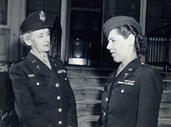 Major Maude C. Davison, ANC, and
	   First Lieutenant Eunice F. Young, ANC