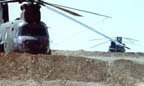 Close-up of two CH-47Ds