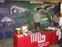 Photo: The Great Falls fairgrounds also hosted a number of indoor Lewis and Clark displays, to include one manned by dedicated members of the U.S. Army Corps of Engineers.