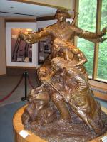 Photo: Inside the Visitors Center you will find a bronze statue depicting the moment that Lewis and Clark sighted the Pacific Ocean.