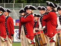 Photo:  The Fife and Drum Corps performed martial music contemporary to the US Army of the Jefferson era. 