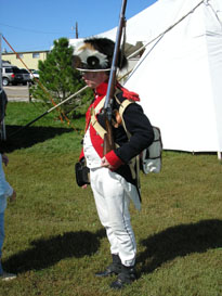 Photo: Side detail of the same soldier.  