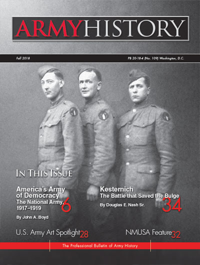 Fall 2018 cover issue of Army History Magazine