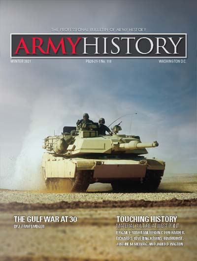 Winter 2021 cover issue of Army History Magazine