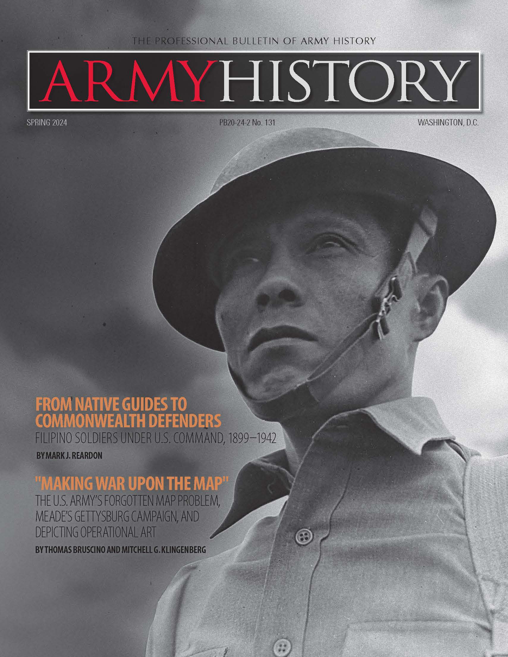 Spring 2024 cover issue of Army History Magazine