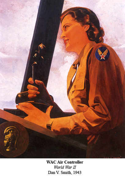 WAC Air Controller.  World War II.  By Dan V. Smith, 1943.