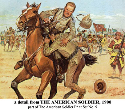 a detail from The American Soldier, 1900