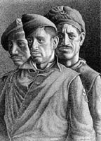 Drawing, Indian Soldiers