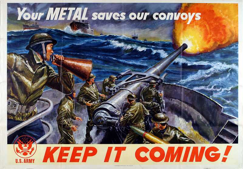 24x32 Details about   “More Firepower to ‘Em!” Vintage Style 1943 World War 2 Poster 