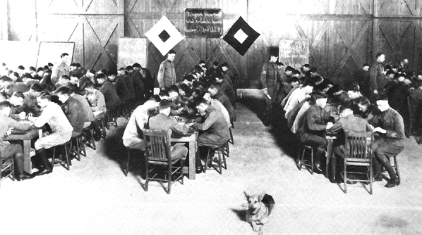 Photo:  Code class at Camp Alfred Vail, New Jersey