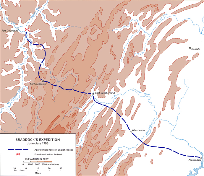 Braddock's Expedition, June-July 1755