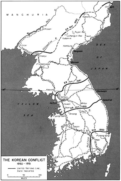 Map 45: The Korean Conflict 1950-1951