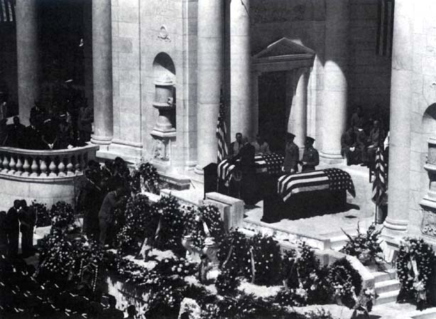 Photo: President Eisenhower Places Medal of Honor On Each Casket.