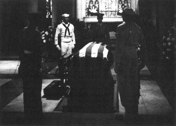 Photo: Joint Honor Guard Stands Watch in Bethlehem Chapel.