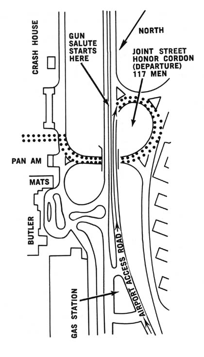 Diagram 93. Street cordon, Washington National Airport.