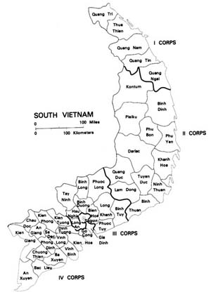 Map, South Vietnam