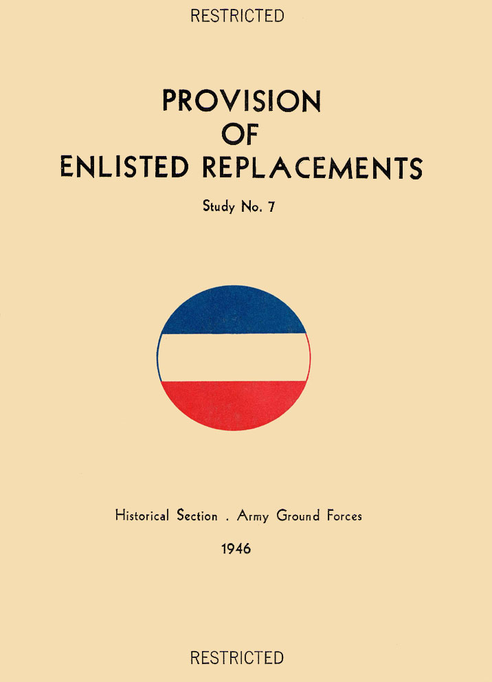 Cover, AGF Study No. 7 - Provision of Enlisted Replacements