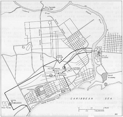 Map, Santo Domingo