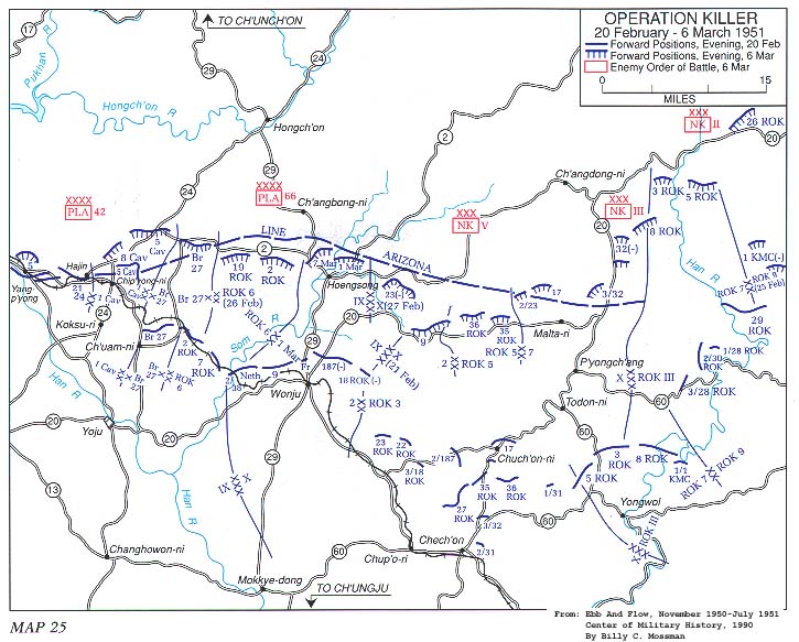Blank Korean War Map