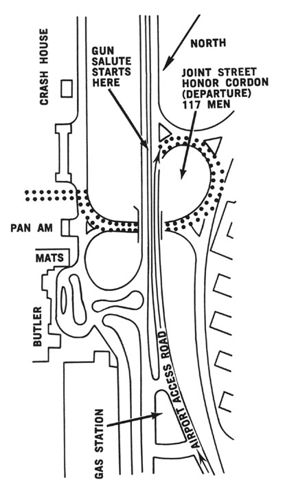 Diagram 75. Street cordon, Washington National Airport.