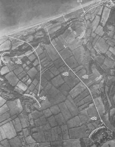 Map 4 Advance from Easy Red (Photograph of 15 February 1944)