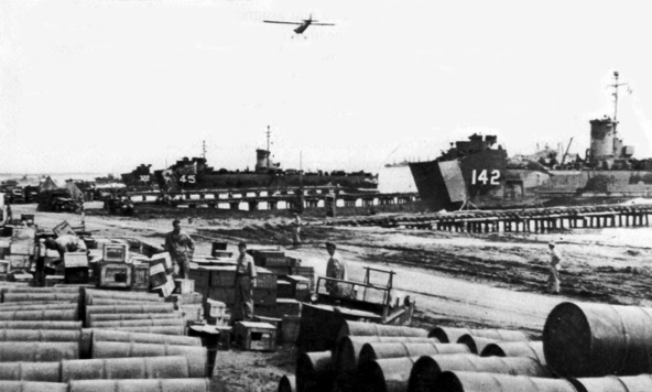 Photo: LOADING SUPPLIES FOR OKINAWA