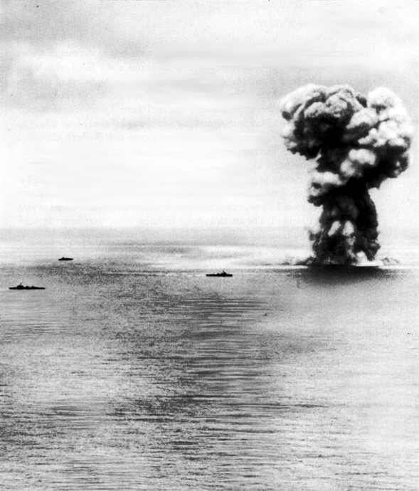 Photo: SINKING OF THE YAMATO