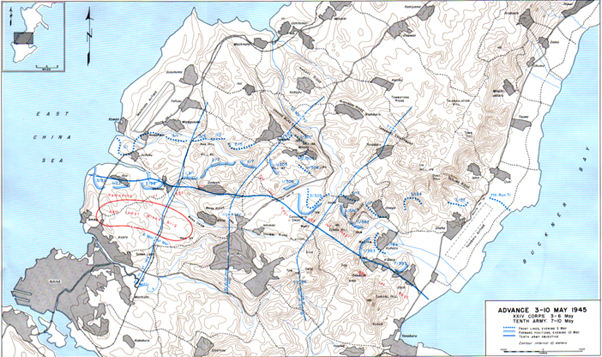 Map XXXIV: American Advance, 3-10 May 1945