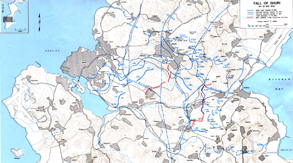 Map XLV: Fall of Shuri, 30-31 May 1945