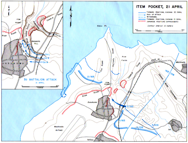 Map XXII: Item Pocket, 21 April 1945