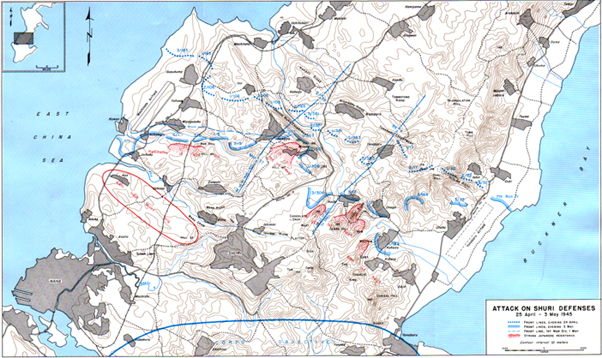 Map XXXI: Attack on Shuri Defenses, 25 April-3 May 1945