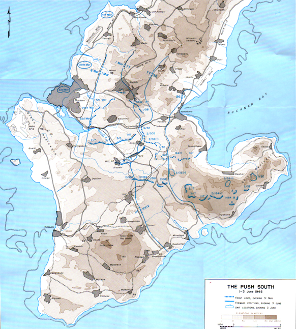 Map XLVI: The Push South, 1-3 June 1945