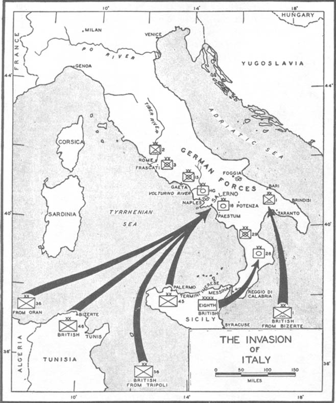 Map No.1: The Invasion of Italy