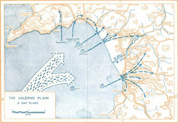 Map No.2: The Salerno Plain, D Day Plans