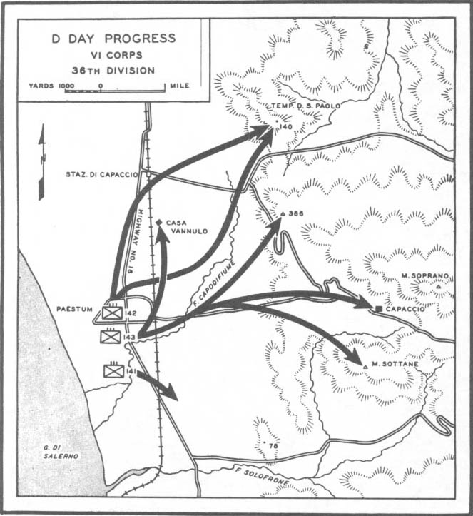 Map No.4: D Day Progress, VI Corps