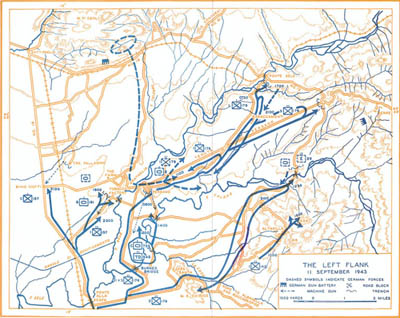 Map No.6: The Left Flank, 11 September 1943