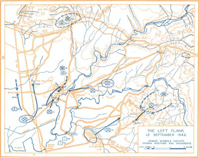 Map No.8: The Left Flank, 12 September 1943