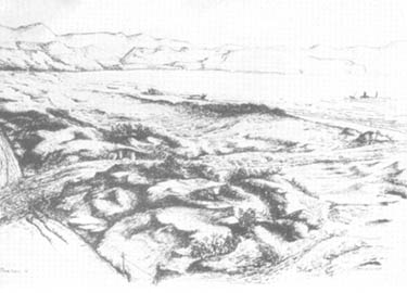 Sketch: The Beaches At Paestum