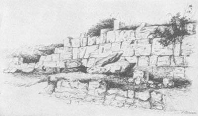 Sketch: The Wall Of Paestum