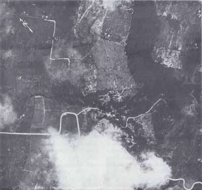 Black & White aerial photo