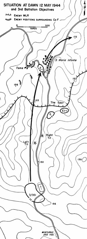 Map 14:  Dawn, 12 May 1944